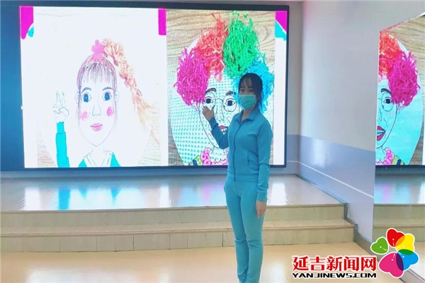 新蕾宝贝创意绘画我的自画像
