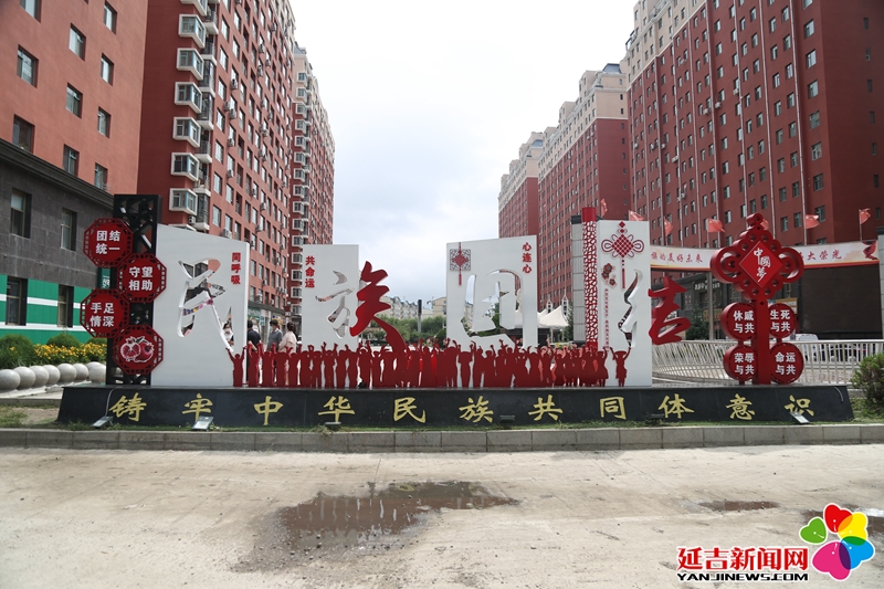 实地察看民族团结广场建设情况  翟宇佳 摄李虎先后到建工街道延虹