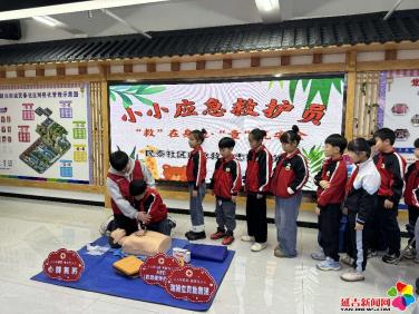 “救”在身边·“童”筑安全——民泰社区联合延南小学开展“小小急救员”寒假训练营活动